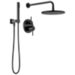 DUCHA MODERN NEGRA C/DTELF